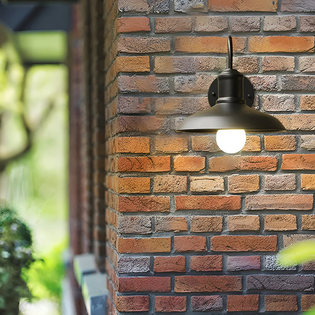 Lampada da Parete Esterna Impermeabile IP65 in Ottone Antico