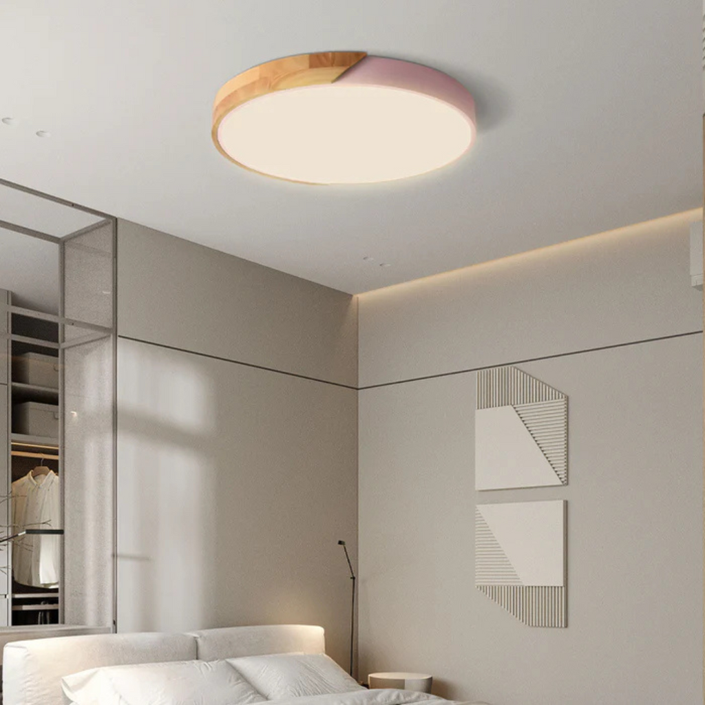 Elegante lampada a soffitto LED in stile scandinavo