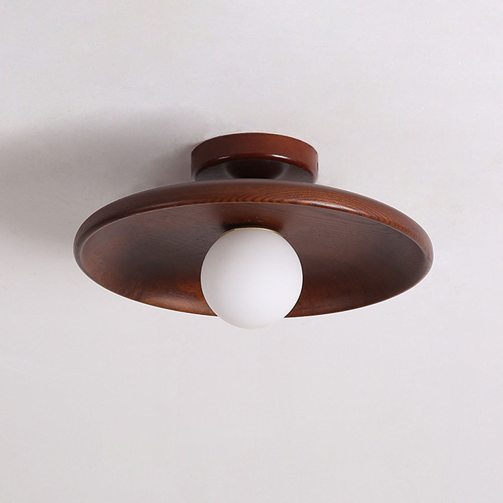 Liorra | Lampada da soffitto in legno con luce diffusa morbida per camere da letto e corridoi