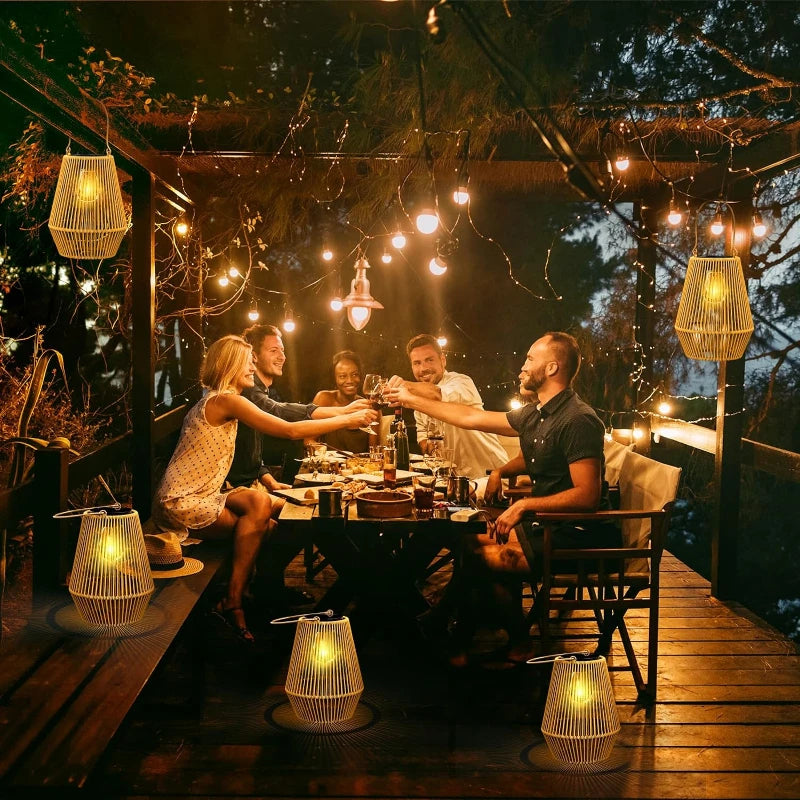 Lampade da Giardino Artigianali Solari da Esterno | Illuminazione Paesaggistica Impermeabile per Villa e Decorazione della Terrazza - Alpho