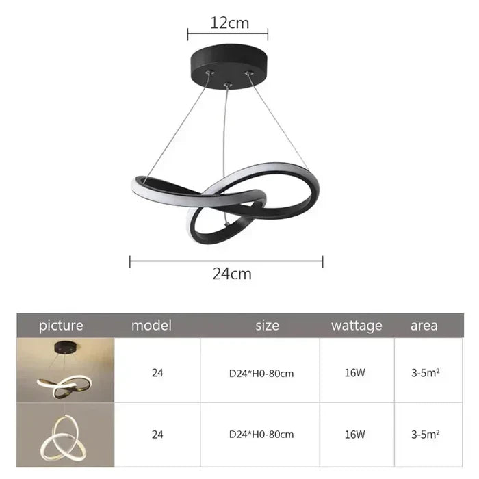 Lampada da soffitto LED moderna - WaveGlow