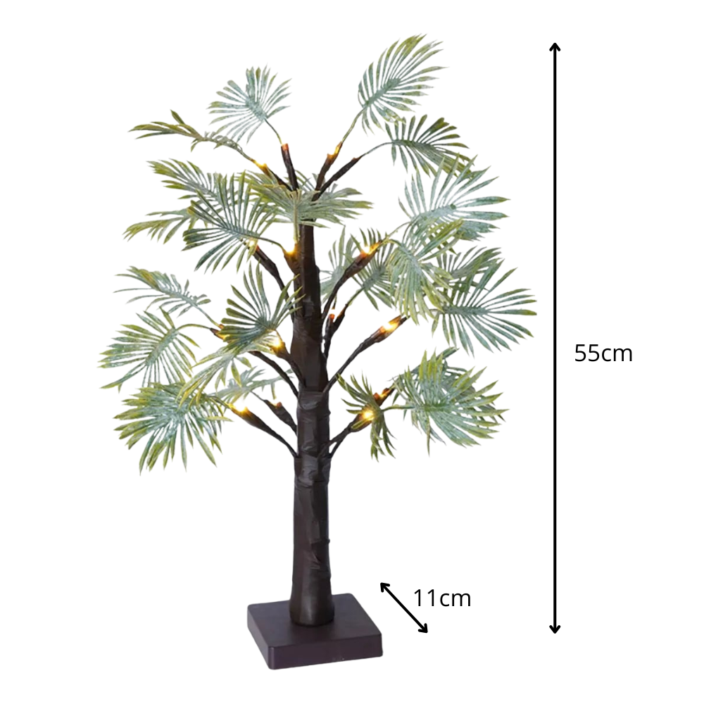 PalmGleam – Lampada a LED a foglia di palma ispirata al Natale con luce calda