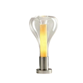 LavaGlow – Lampada da tavolo d'atmosfera con illuminazione LED e design in vetro creativo