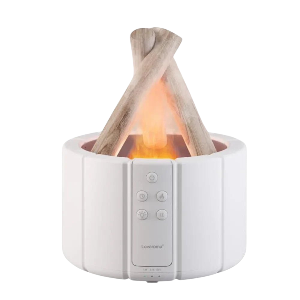 FlammaMist – Umidificatore e lampada da tavolo con aromaterapia e luce LED