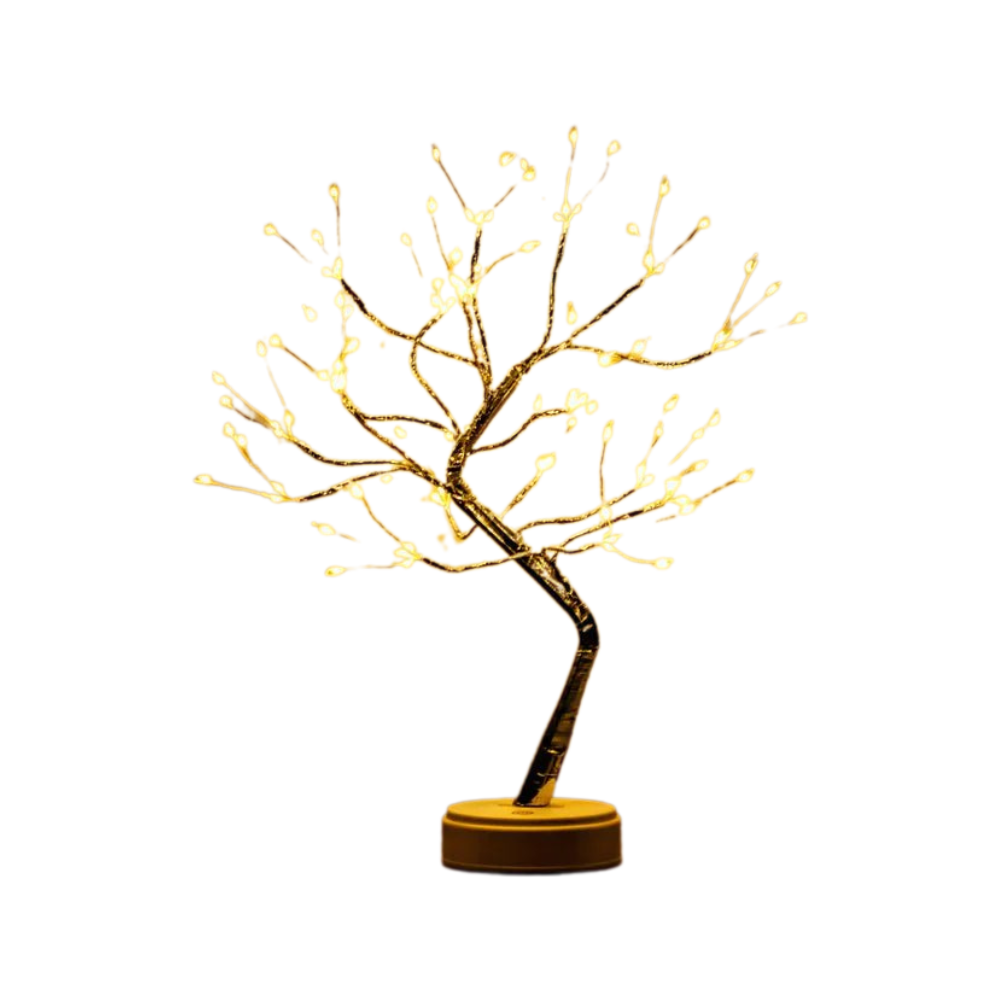 LjusTräd – Lampada LED in legno fatta a mano con 108 diodi