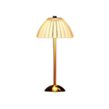 AuroLuxe – Lampada da tavolo senza fili in cristallo e metallo con elegante illuminazione LED