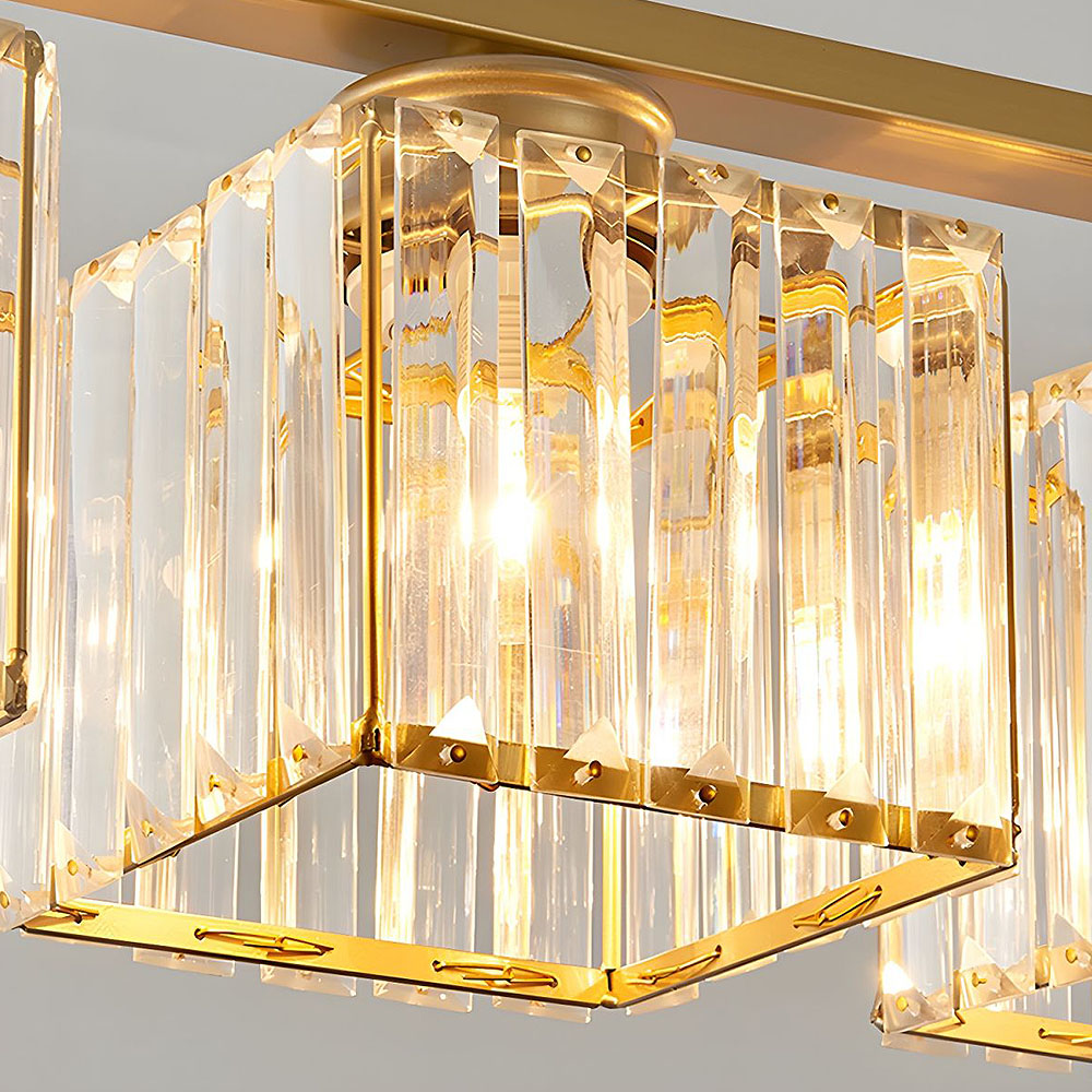 Nira | Lampada a sospensione in vetro multi-testa moderna nordica