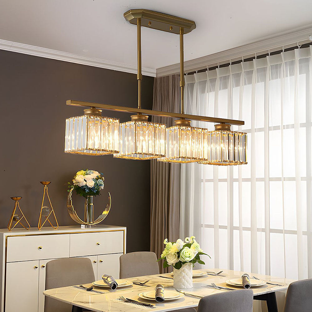 Nira | Lampada a sospensione in vetro multi-testa moderna nordica