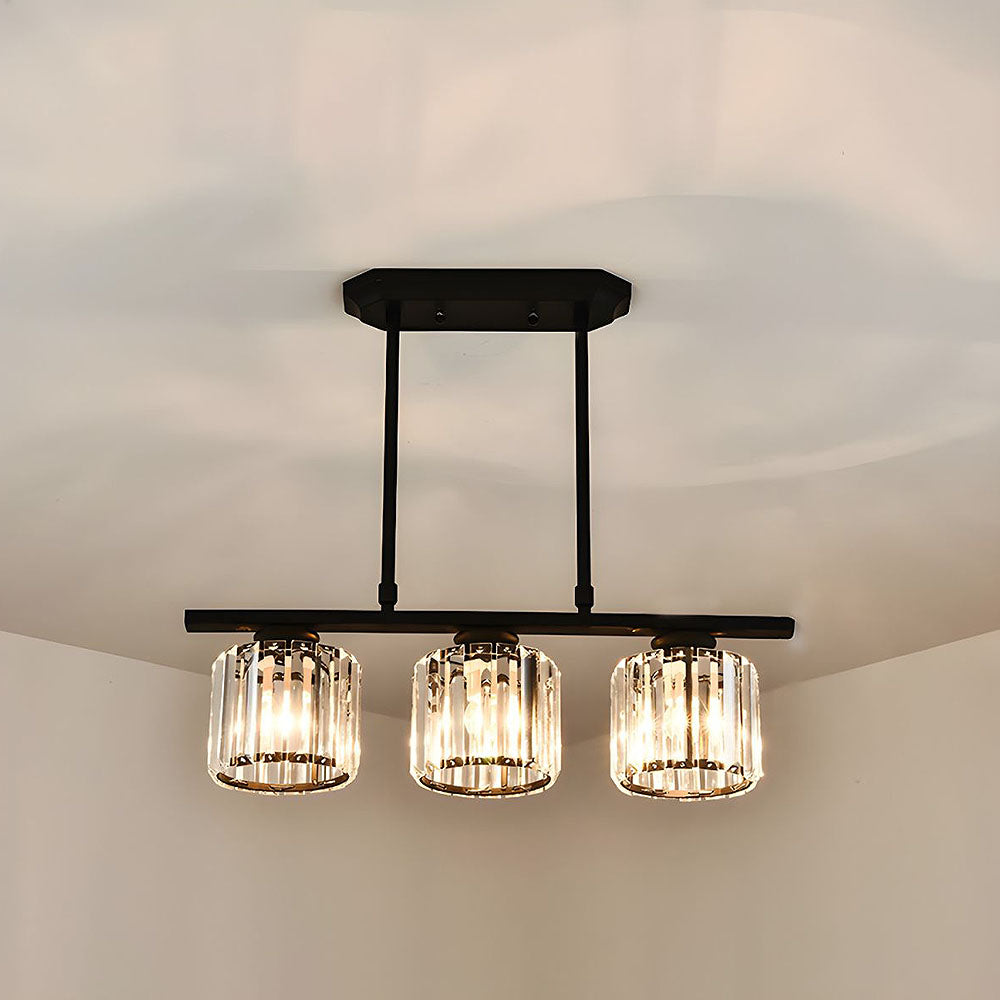 Nira | Lampada a sospensione in vetro multi-testa moderna nordica