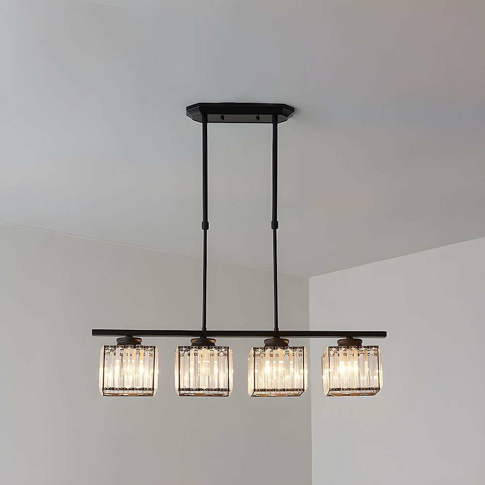 Nira | Lampada a sospensione in vetro multi-testa moderna nordica