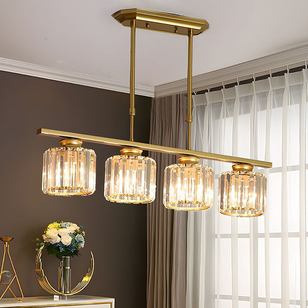 Nira | Lampada a sospensione in vetro multi-testa moderna nordica