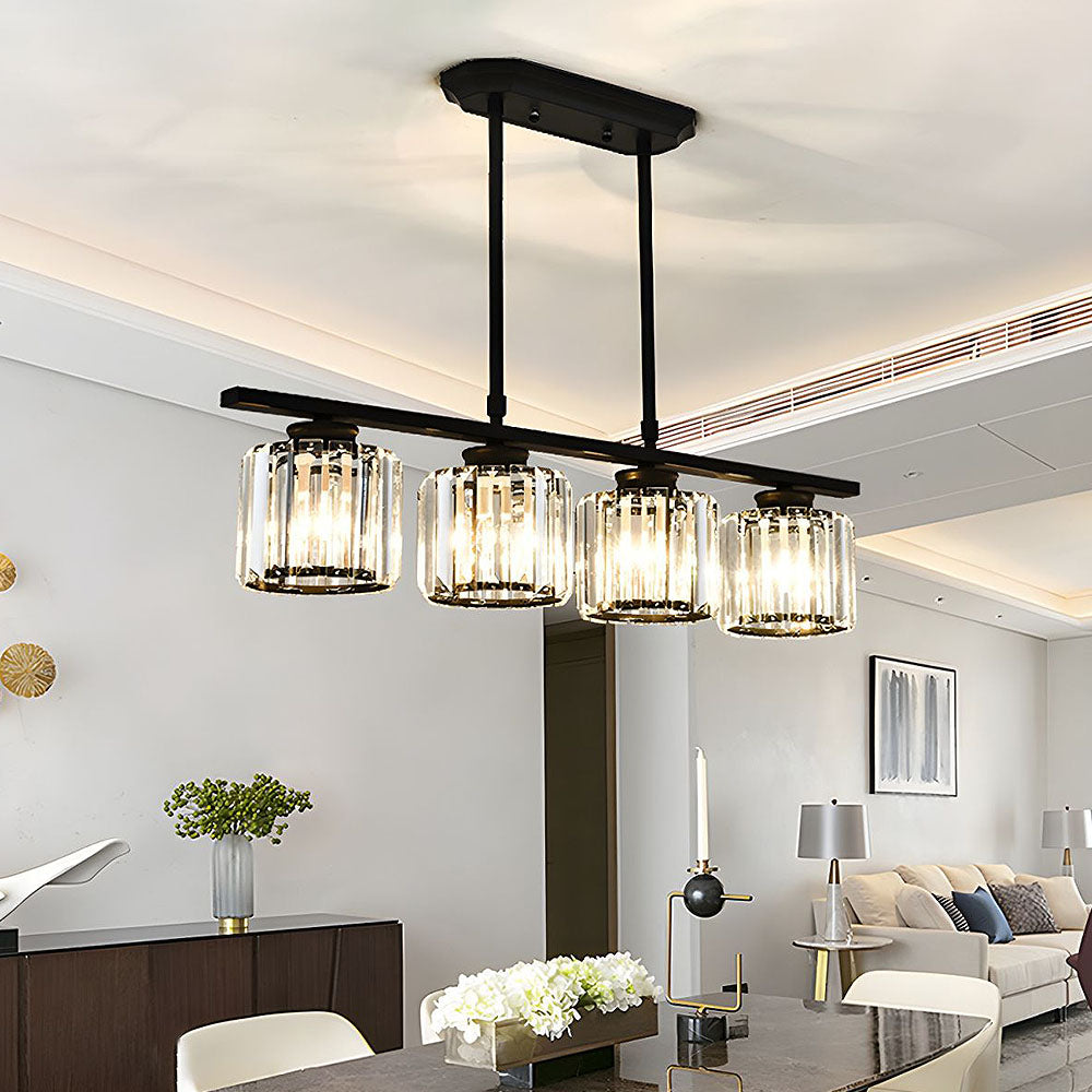 Nira | Lampada a sospensione in vetro multi-testa moderna nordica