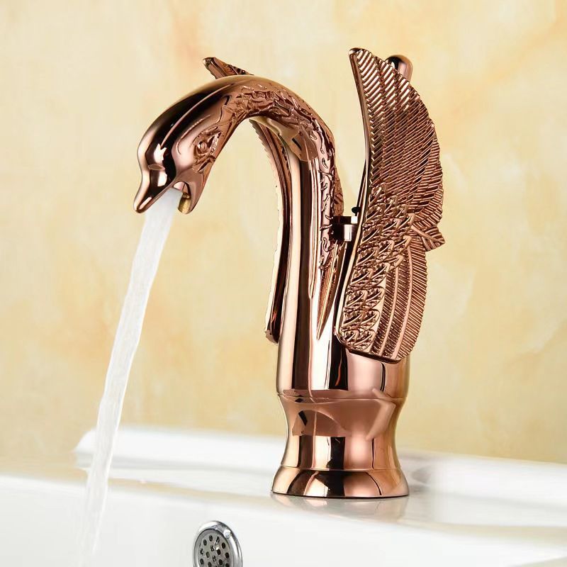 Rubinetto da bagno in ottone completo per acqua calda e fredda con maniglia singola