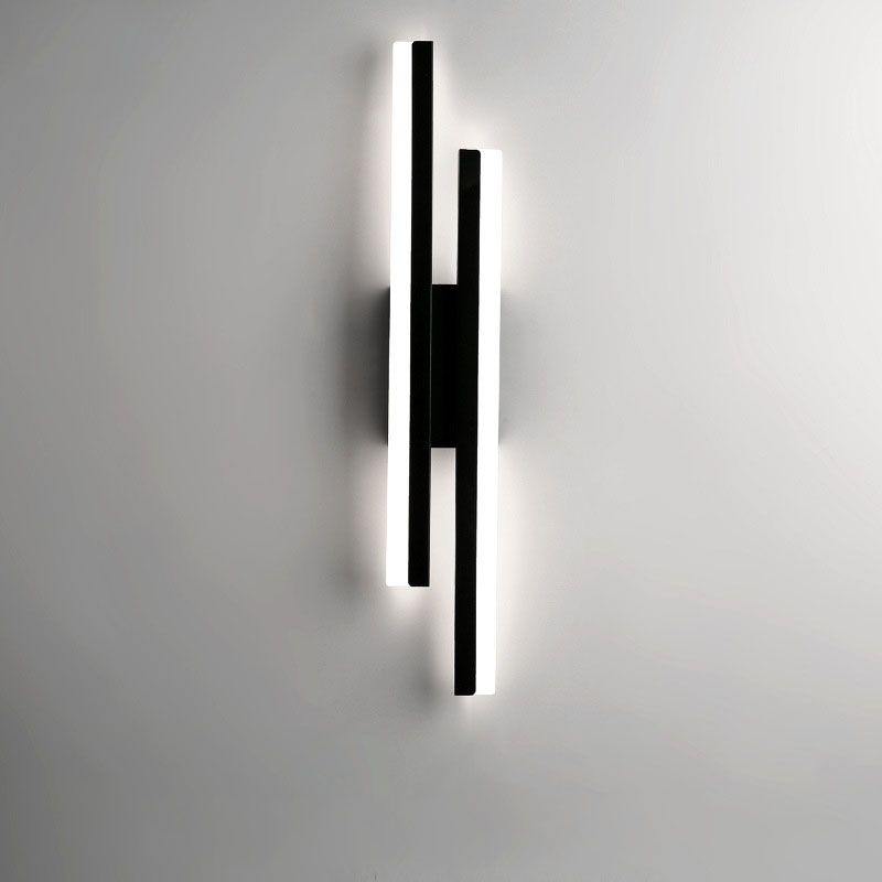 Alana Modern LED Wall Light - Illuminazione da parete elegante nera/oro per soggiorno e camera da letto