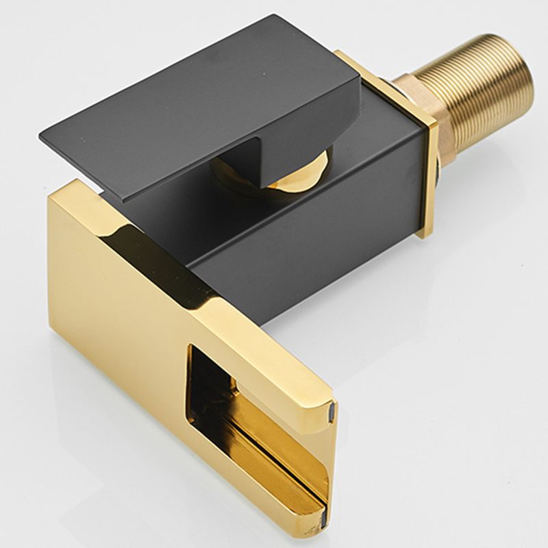 Rubinetto da lavabo moderno a cascata con LED in ottone