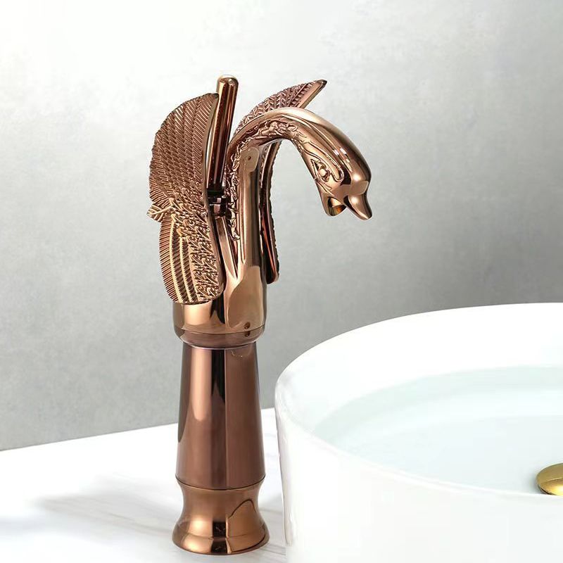 Rubinetto da bagno in ottone completo per acqua calda e fredda con maniglia singola