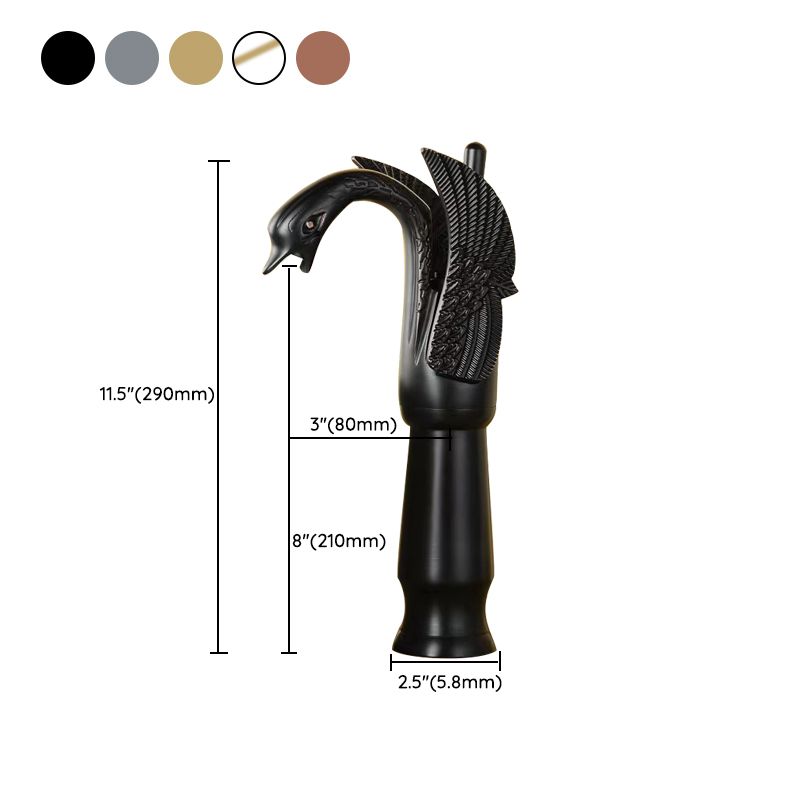 Rubinetto da bagno in ottone completo per acqua calda e fredda con maniglia singola