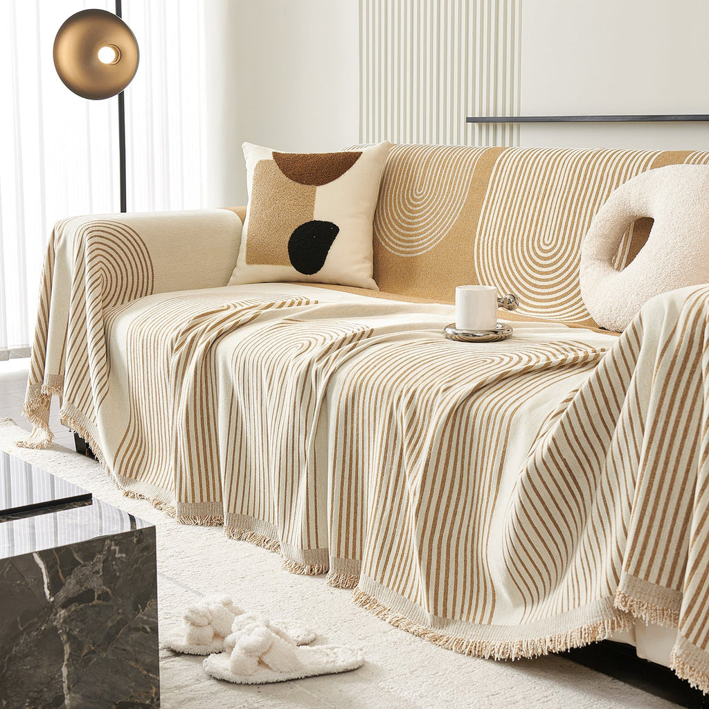 Voryx | Copertura per Divano in Chenille con Design a Motivo Arco per Case Pet-Friendly in Diverse Dimensioni