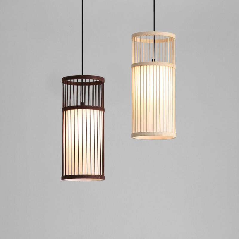 Lampada a sospensione Bambora Zen | Lanterna in bambù intrecciato a mano | Design giapponese | Eleganza naturale