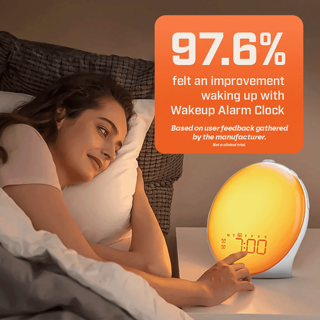 Lampada Sole di Risveglio Sveglia | Graduale Luce dell'Alba & Suoni Personalizzabili per Mattine Delicate