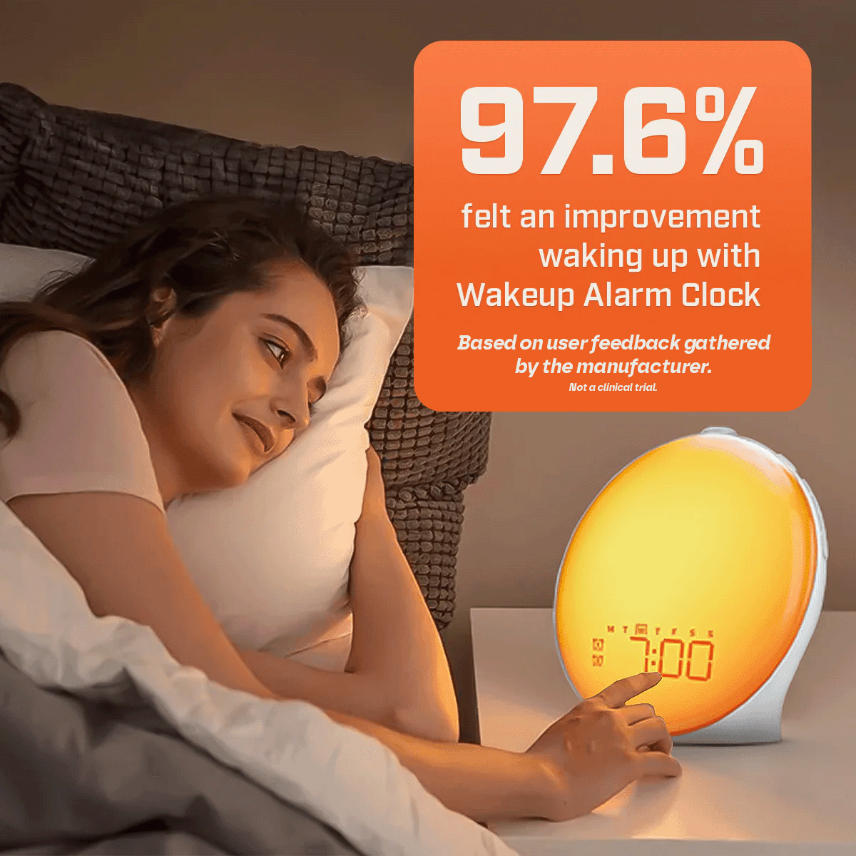 Lampada Sole di Risveglio Sveglia | Graduale Luce dell'Alba & Suoni Personalizzabili per Mattine Delicate