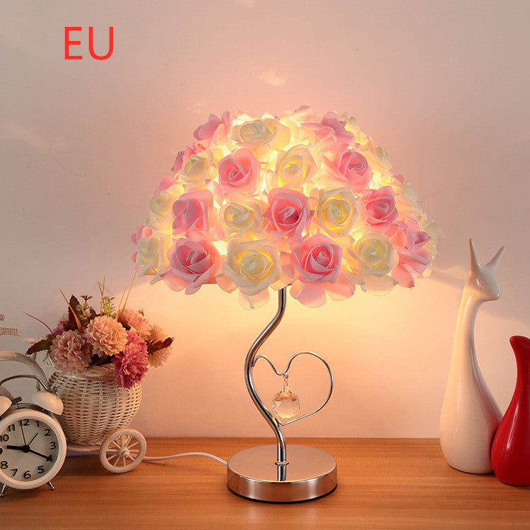 Lampada romantica a forma di rosa