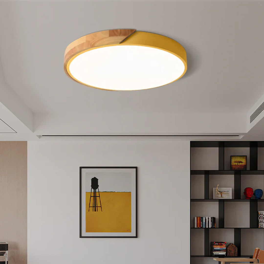 Elegante lampada a soffitto LED in stile scandinavo