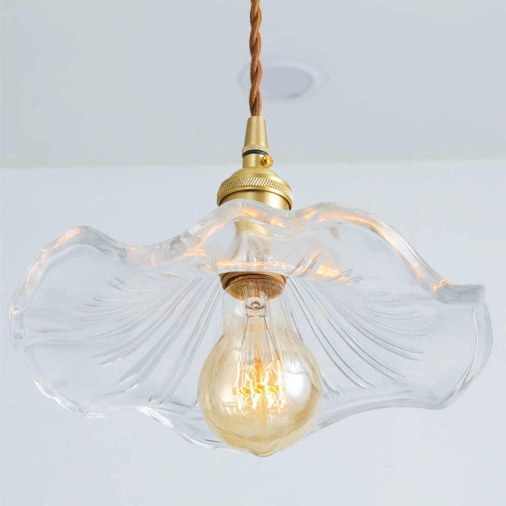 Lampada a Sospensione in Vetro Chic Hibiscus