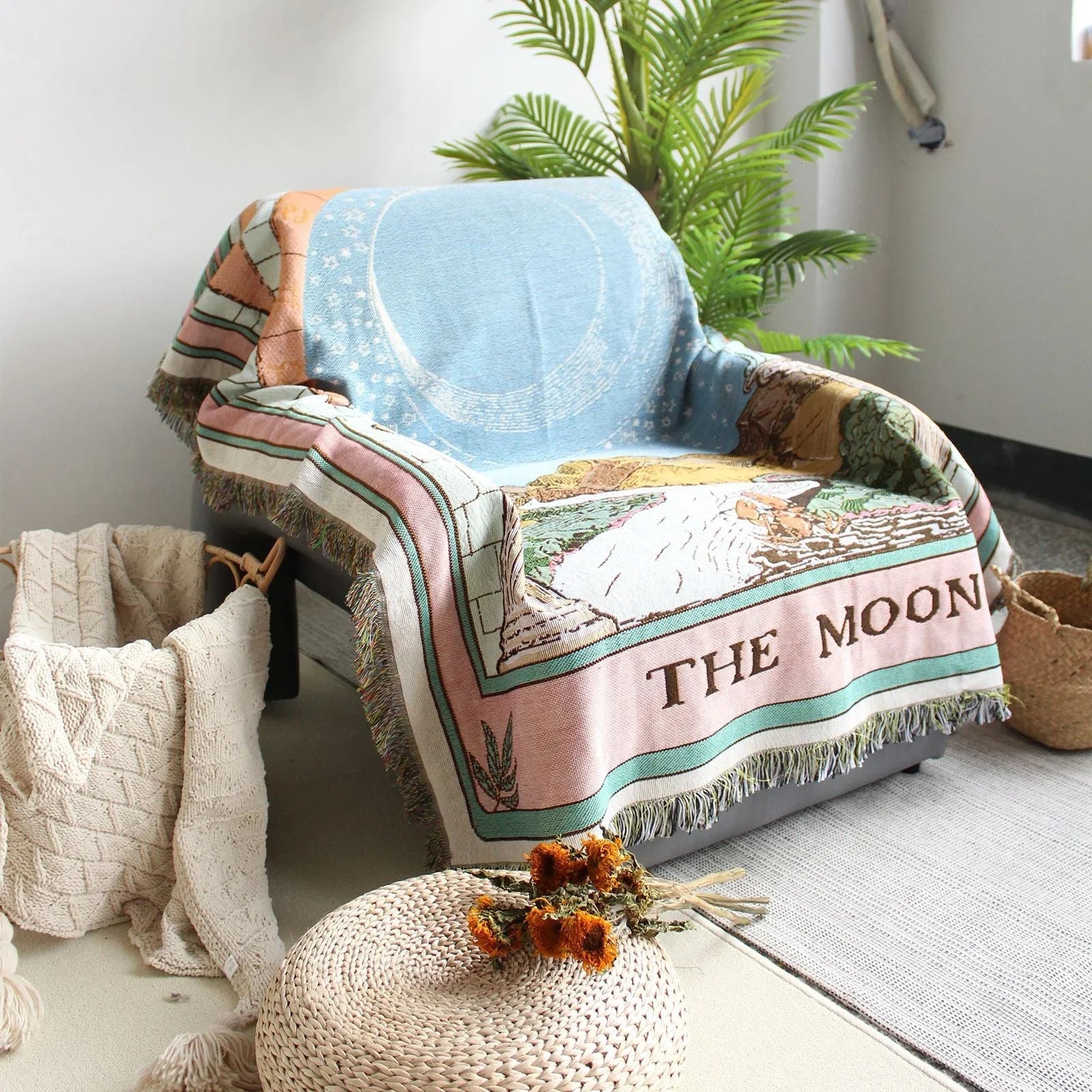 Coperta Woven Mystic Moon