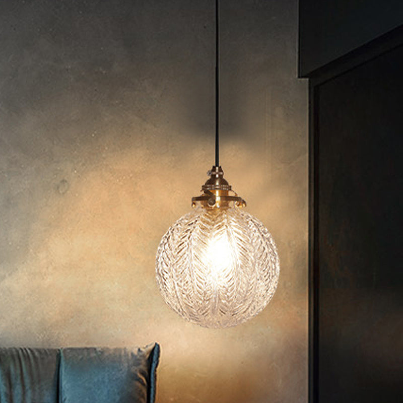 Arelia | Lampada a sospensione mini in vetro fumé coloniale con design elegante