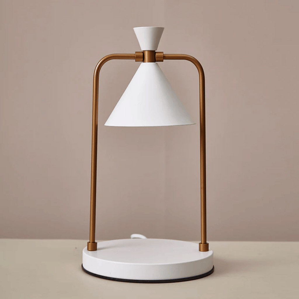 Lampada Riscaldante per Candele Elettrica con Struttura in Metallo e Paralume a Cono