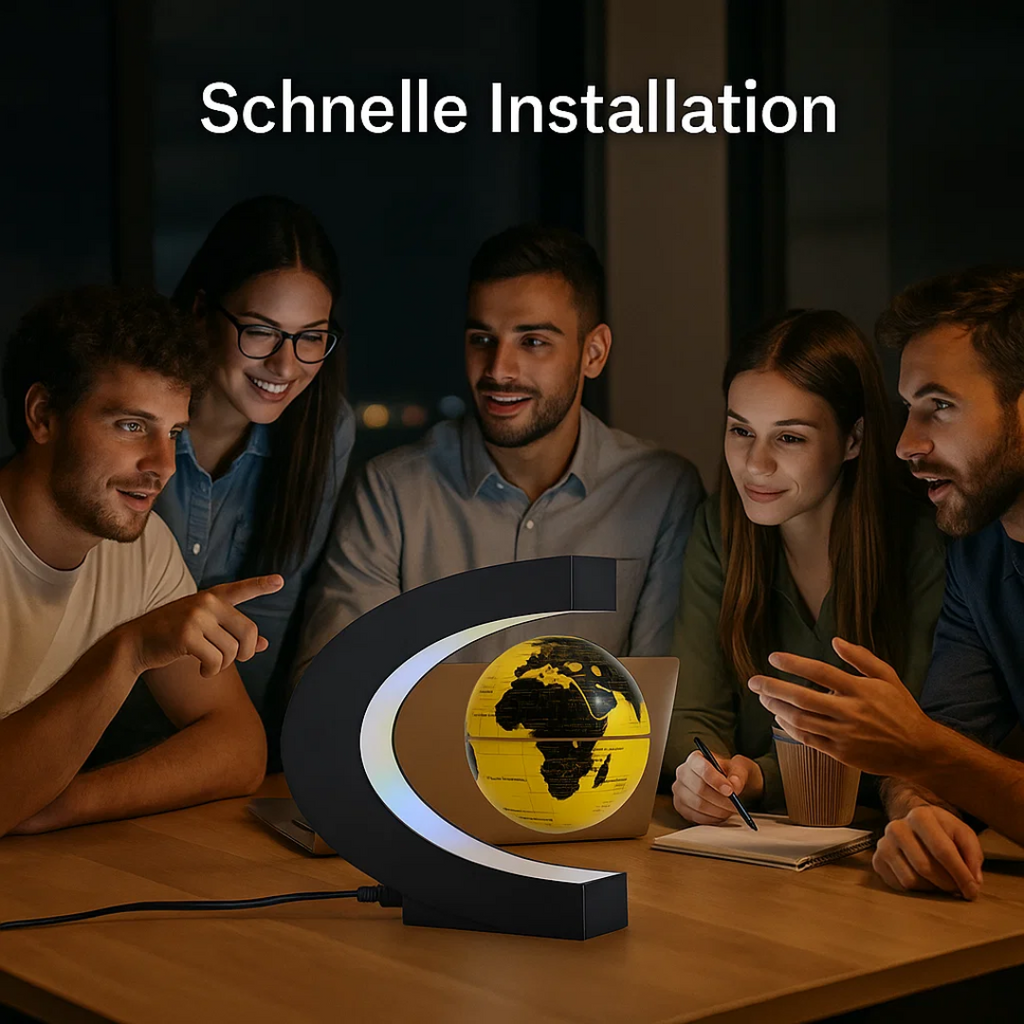 AstroGlobe LED Mappamondo – Lampada Mappamondo Fluttuante con Sospensione Magnetica