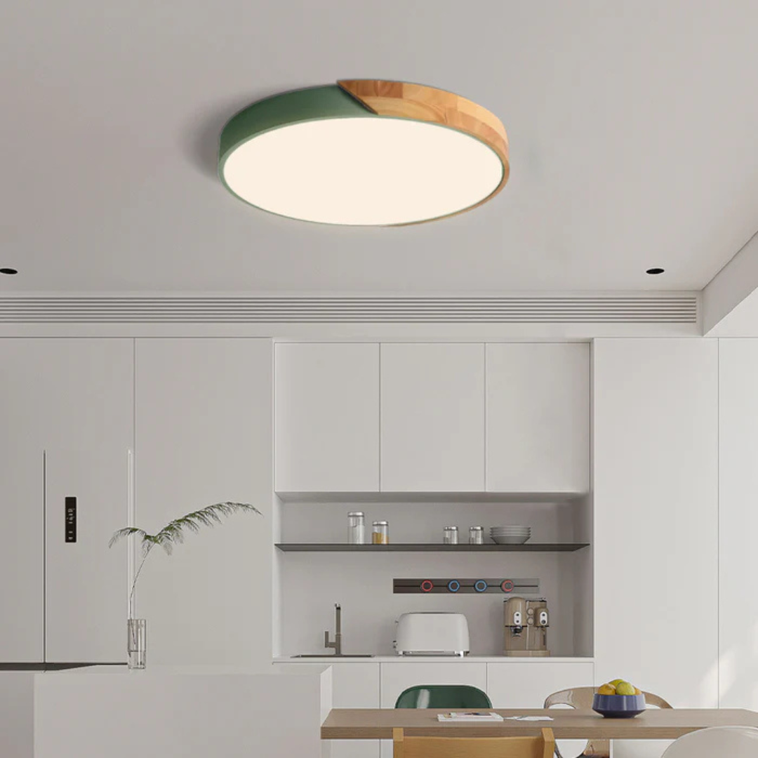 Elegante lampada a soffitto LED in stile scandinavo