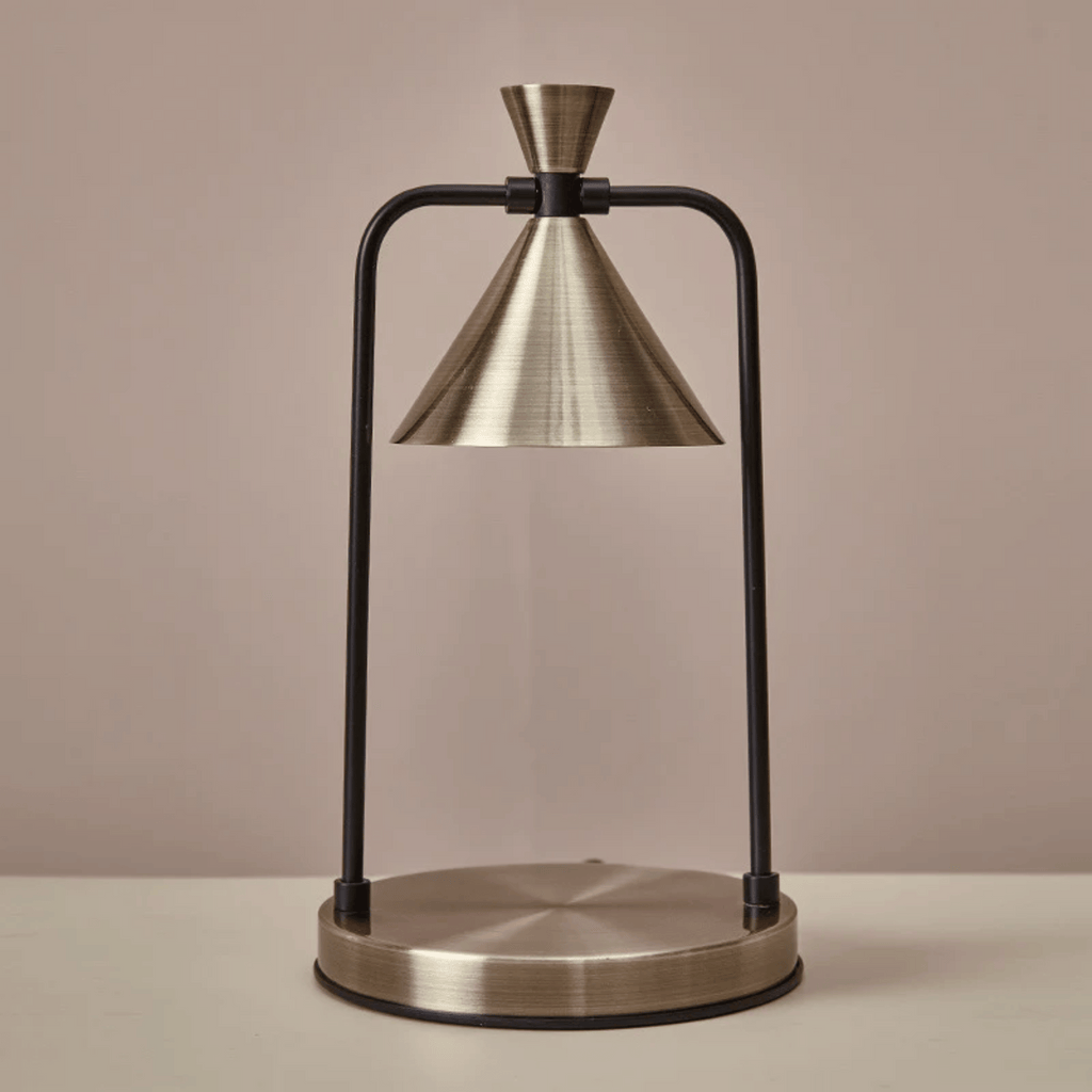Lampada Riscaldante per Candele Elettrica con Struttura in Metallo e Paralume a Cono
