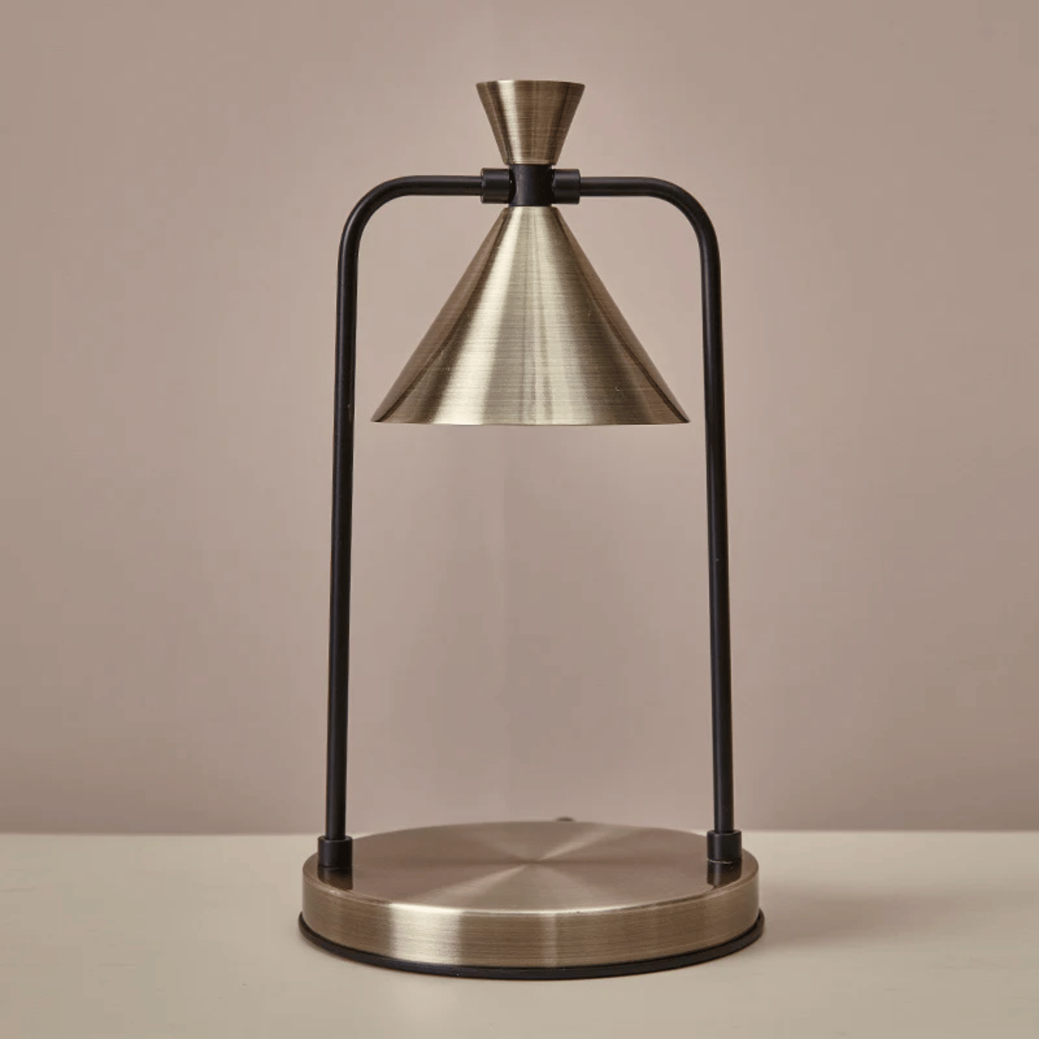 Lampada Riscaldante per Candele Elettrica con Struttura in Metallo e Paralume a Cono