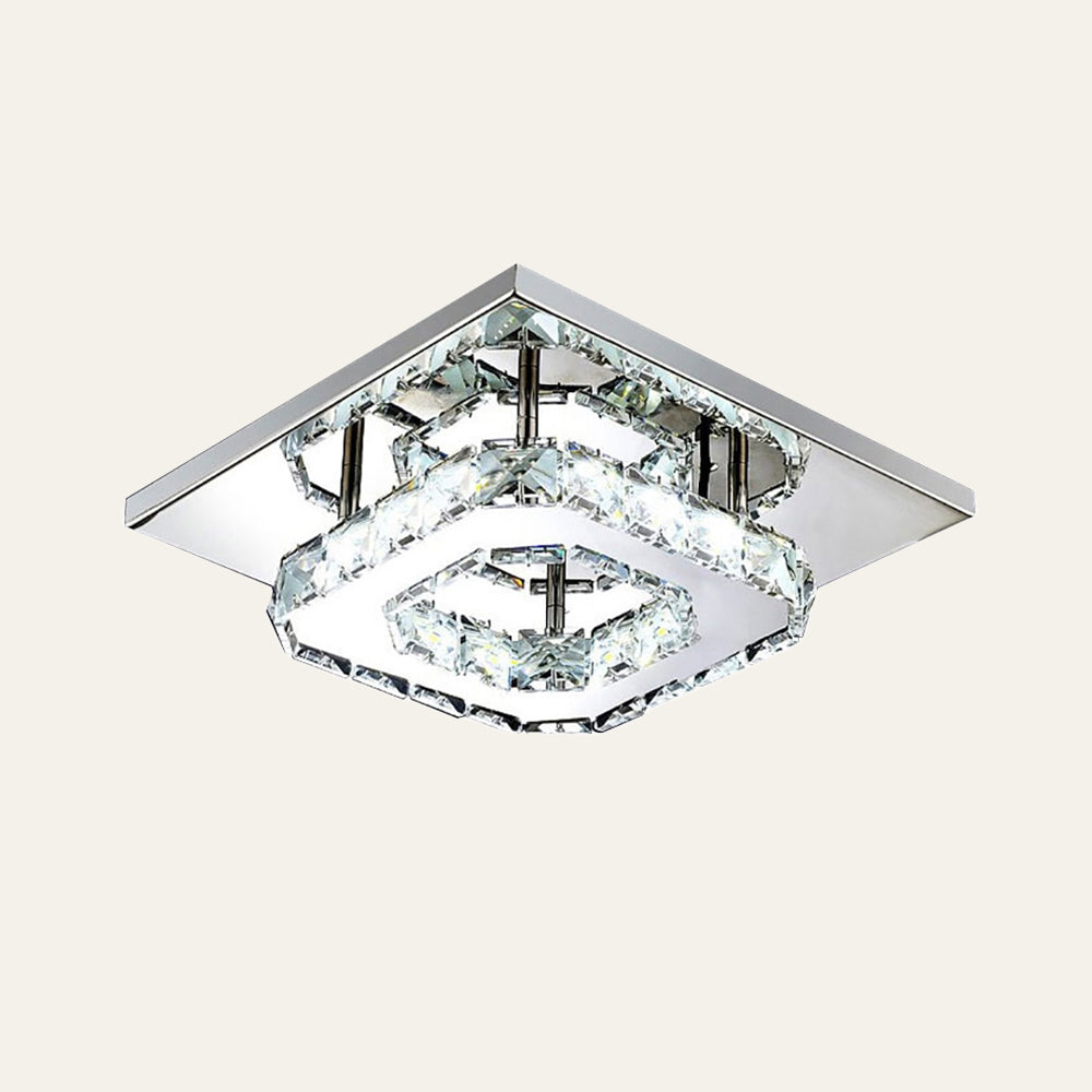 Lampada da soffitto in cristallo LED moderna a incasso