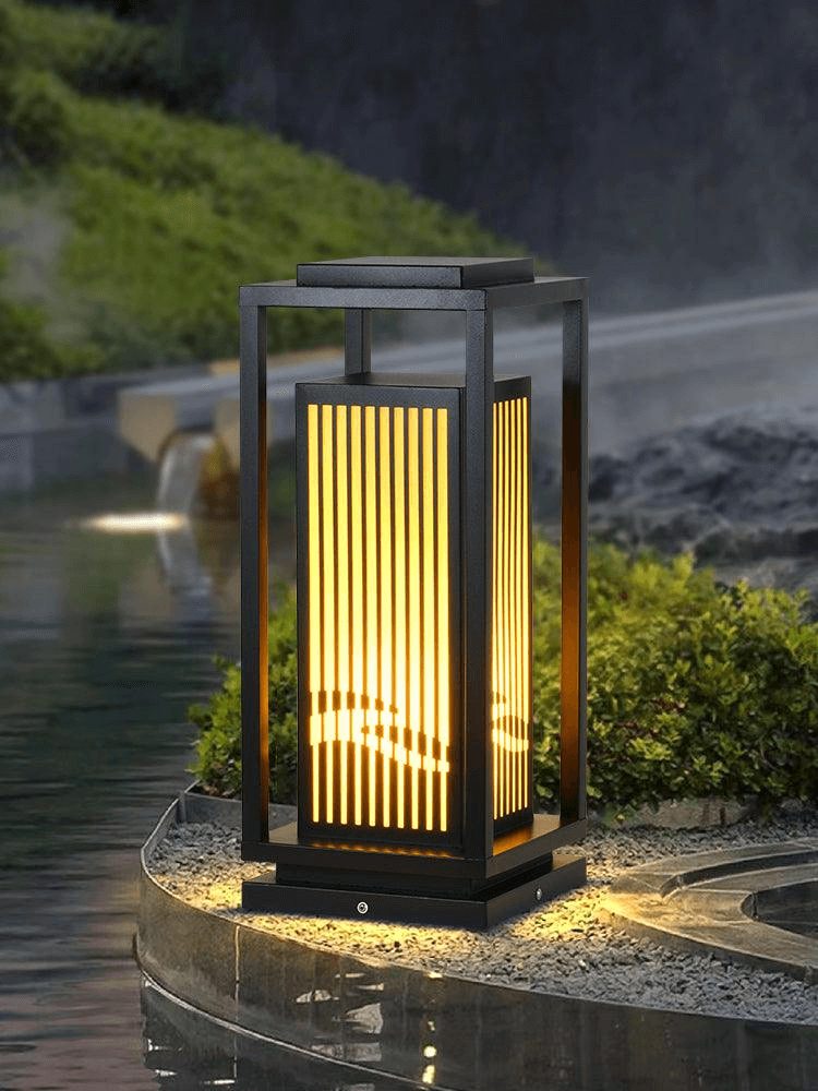 Lampione da Esterno a LED Solare, Lampada da Giardino Impermeabile