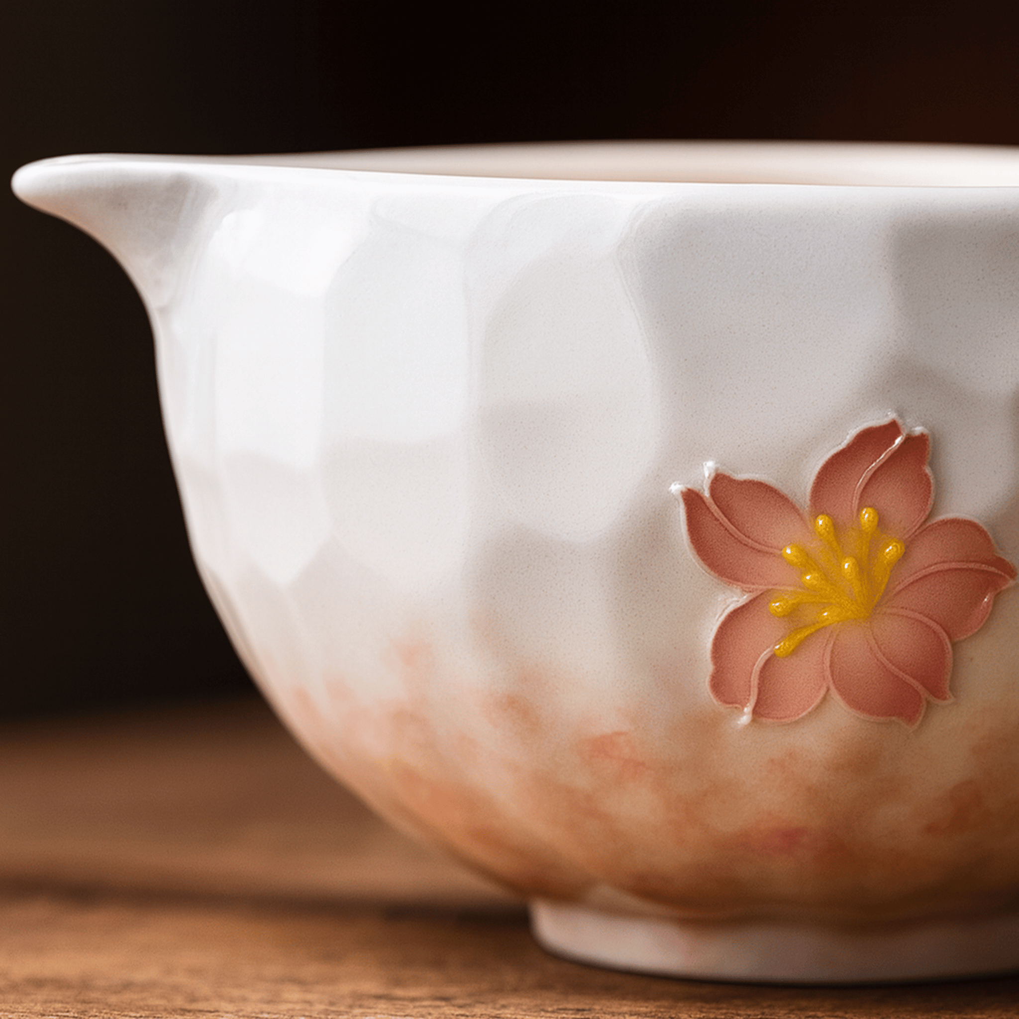 Set da Tè Matcha Giapponese Chado in 5 Pezzi con Fiori di Ciliegio