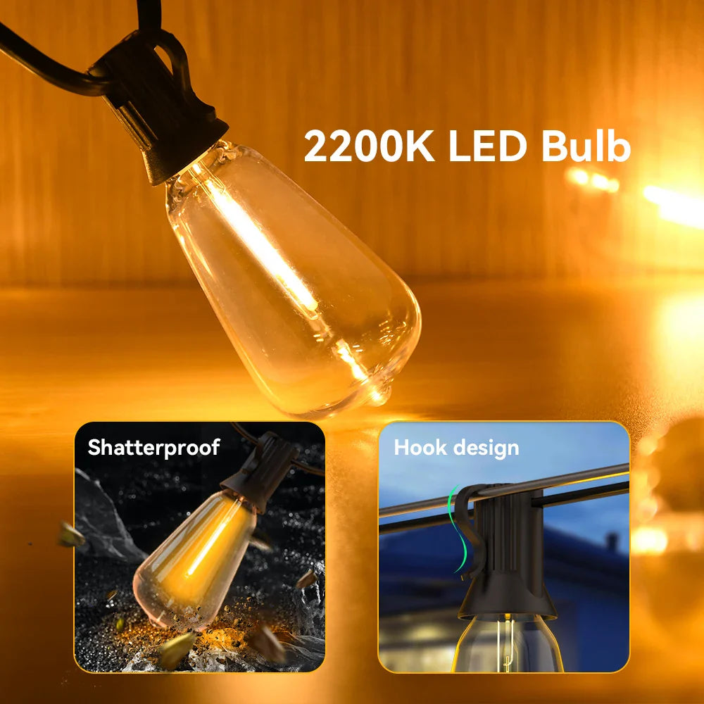 Catena di luci a LED resistente alle intemperie