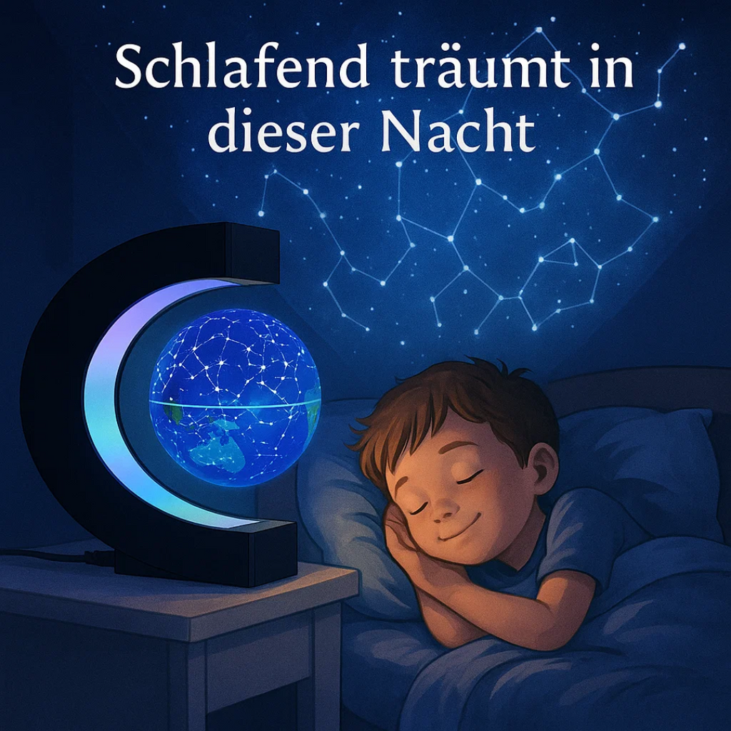 AstroGlobe LED Mappamondo – Lampada Mappamondo Fluttuante con Sospensione Magnetica