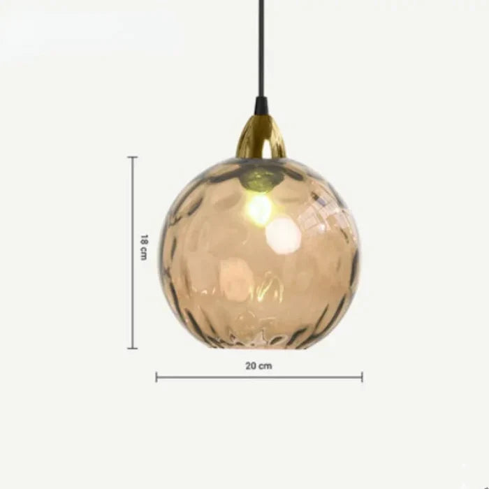 Lampada a sospensione con sfera di vetro - LumiSphere