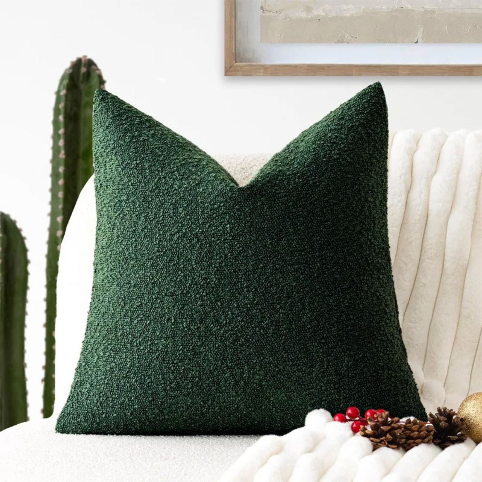 Fodera per Cuscino Boucle Tulum 45x45cm Cuscino Decorativo