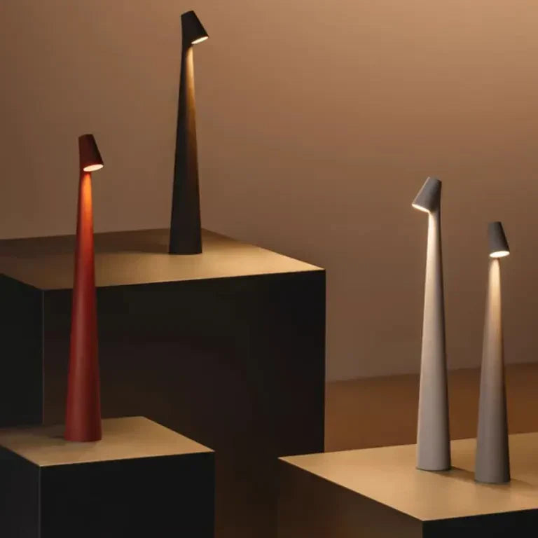 Lampada d'atmosfera minimalista nordica | Senza fili | LED | Lampada da lettura | Lampada da cena