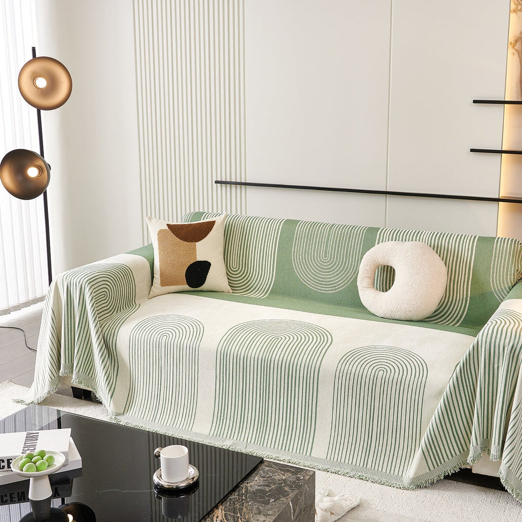 Voryx | Copertura per Divano in Chenille con Design a Motivo Arco per Case Pet-Friendly in Diverse Dimensioni