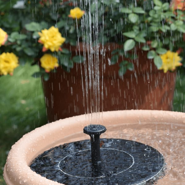 Fontana Solare per Bagno di Uccelli Ecologico per Relax e Armonia nel Giardino