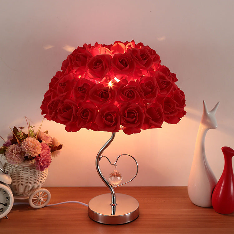 Lampada romantica a forma di rosa
