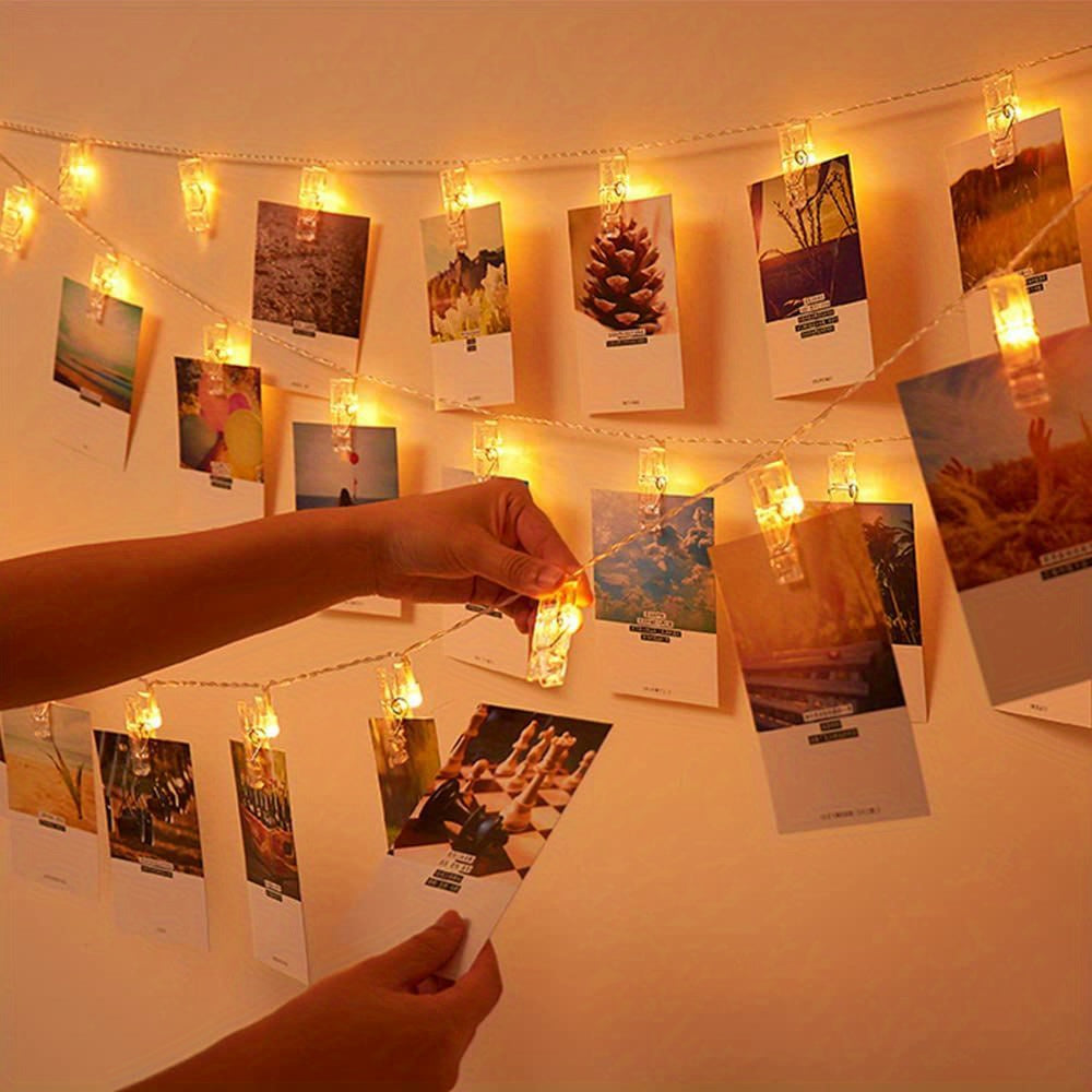 ClipGlow LED Fotolamp - Luci Magiche a Stringa con Clip per Foto