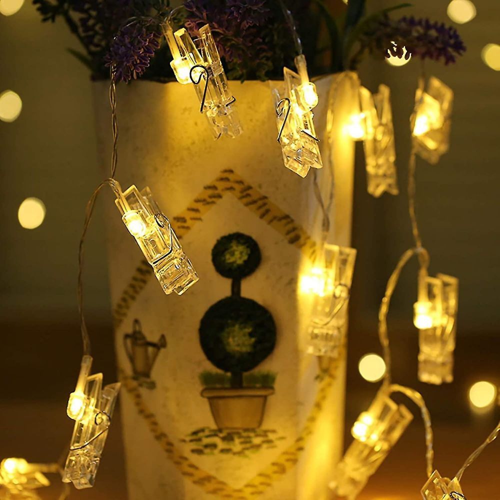 ClipGlow LED Fotolamp - Luci Magiche a Stringa con Clip per Foto