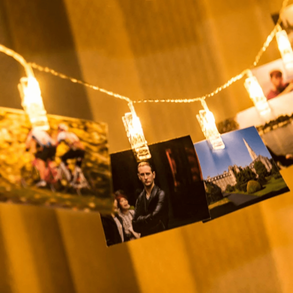 ClipGlow LED Fotolamp - Luci Magiche a Stringa con Clip per Foto