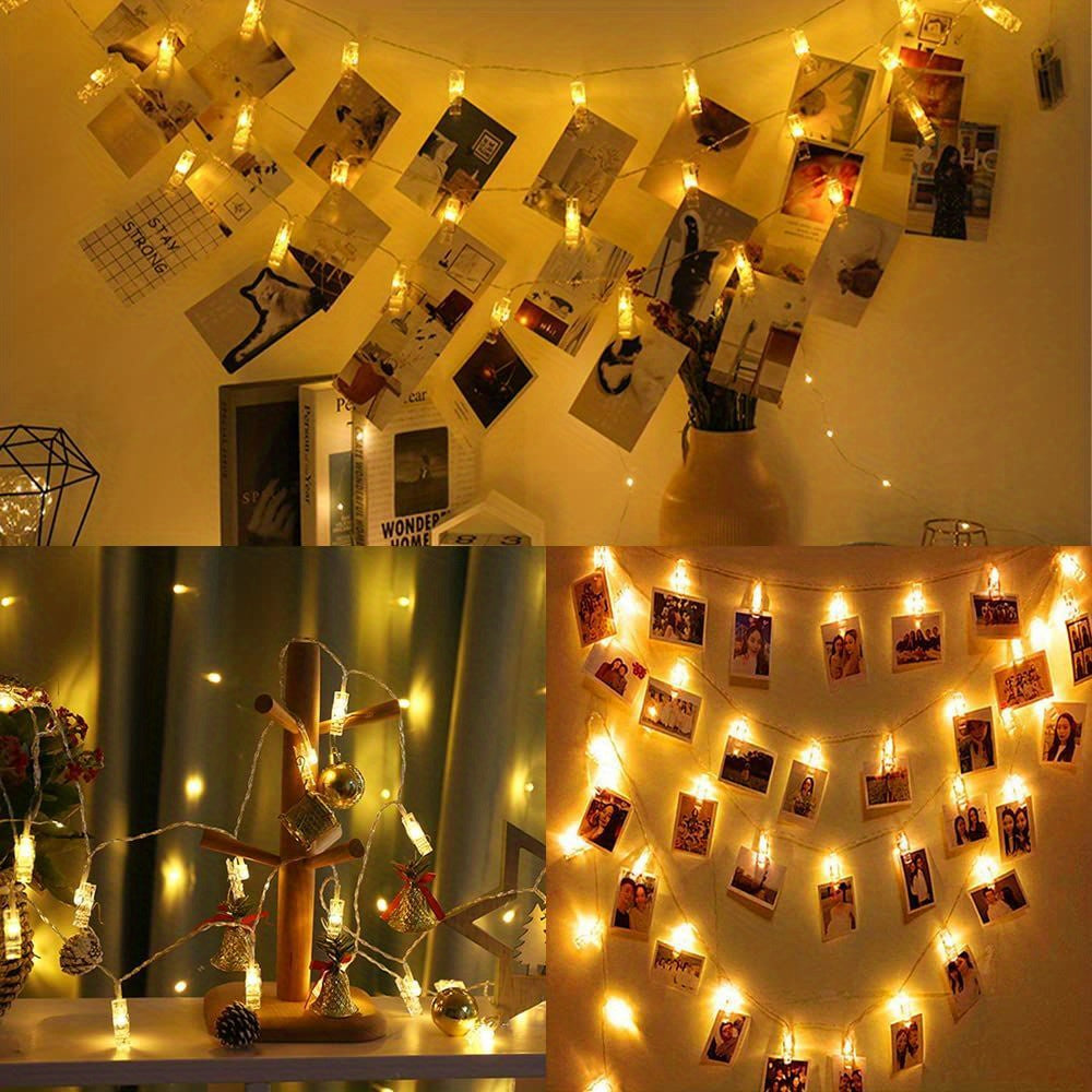 ClipGlow LED Fotolamp - Luci Magiche a Stringa con Clip per Foto